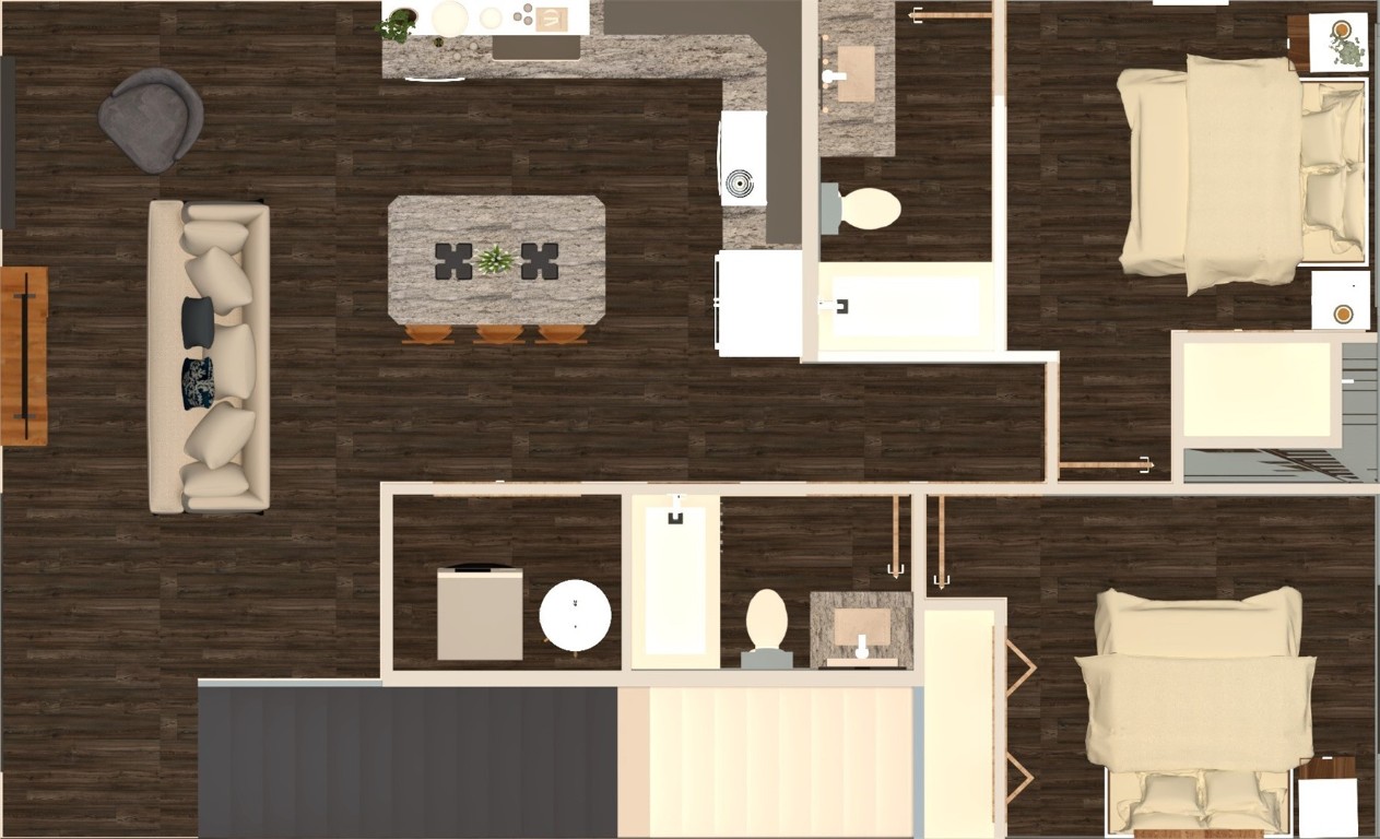 2110 Taxi Way, Unit R204 Steamboat Springs, CO 80487 - Photo 10 of 13 Virtual Rendering of Floor Plan.