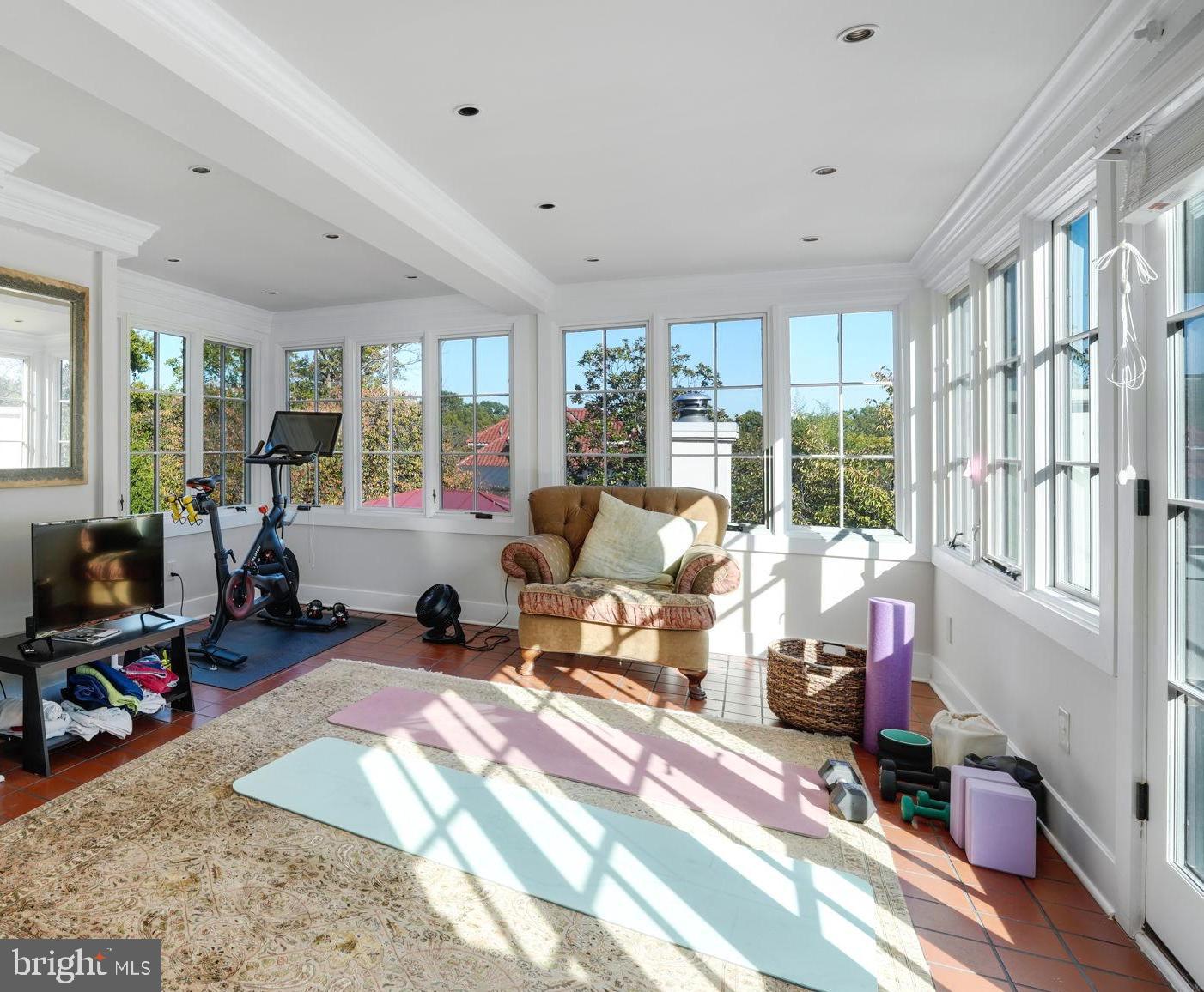 2733 35th Street Northwest Washington, DC 20007 - Photo 38 of 61 Upstairs sunroom
