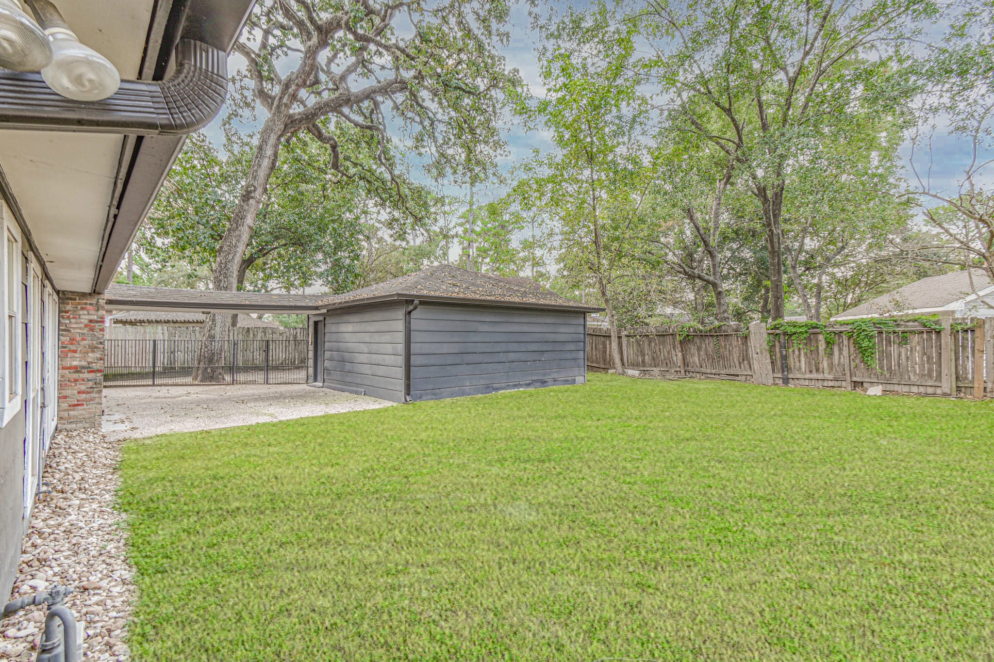 16911 Summit Oaks Lane Spring, TX 77379 - Photo 24 of 24 a view of backyard with trees
