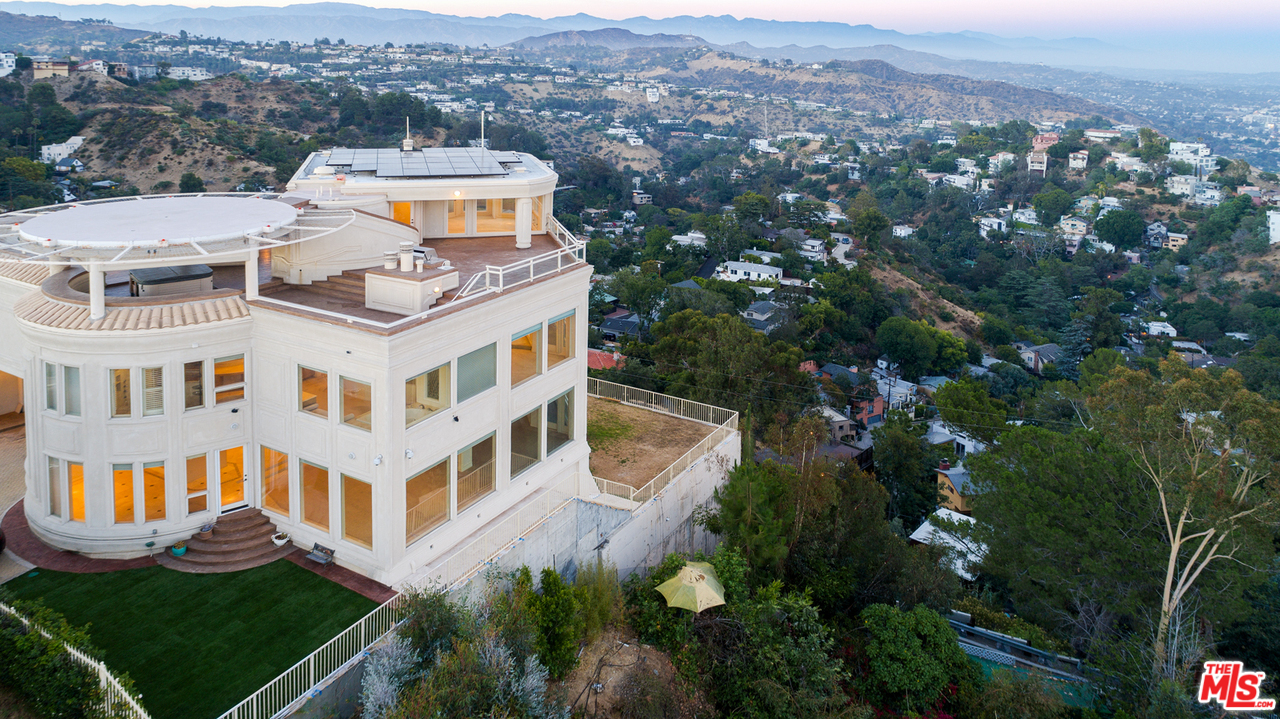 8570 Cole Crest Drive Los Angeles, CA 90046 - Photo 5 of 28 an aerial view of a house with a big yard