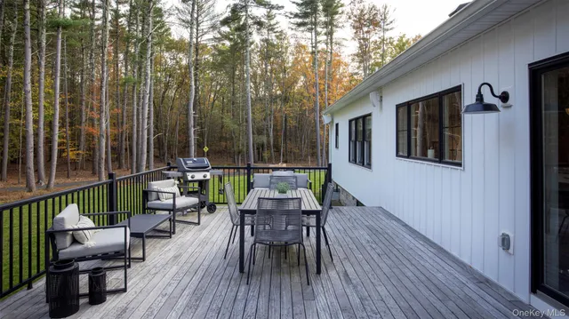 a outdoor space with furniture