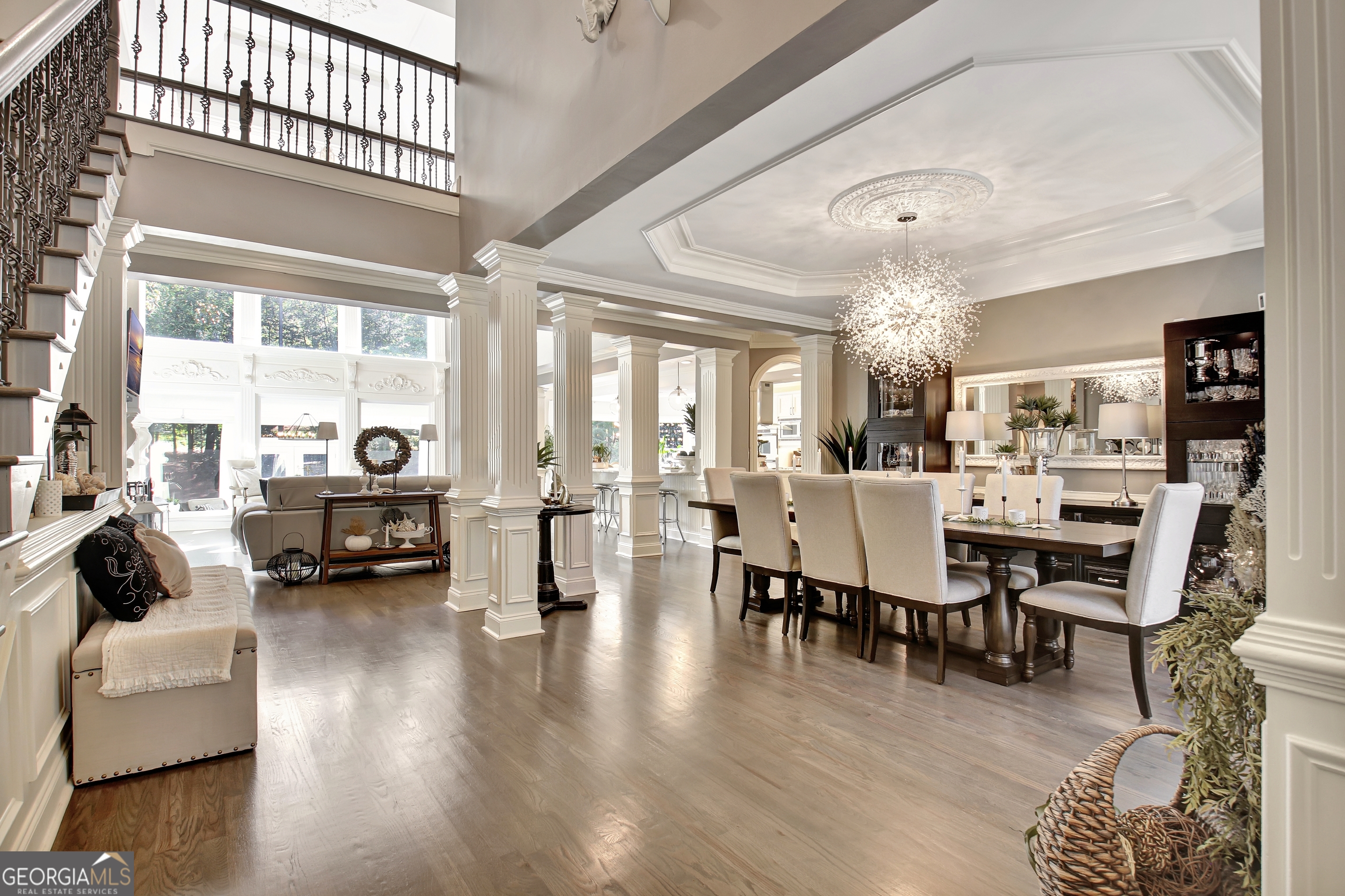 804 Ridgestone Court Peachtree City, GA 30269 - Photo 17 of 83 a living room with furniture and a large window