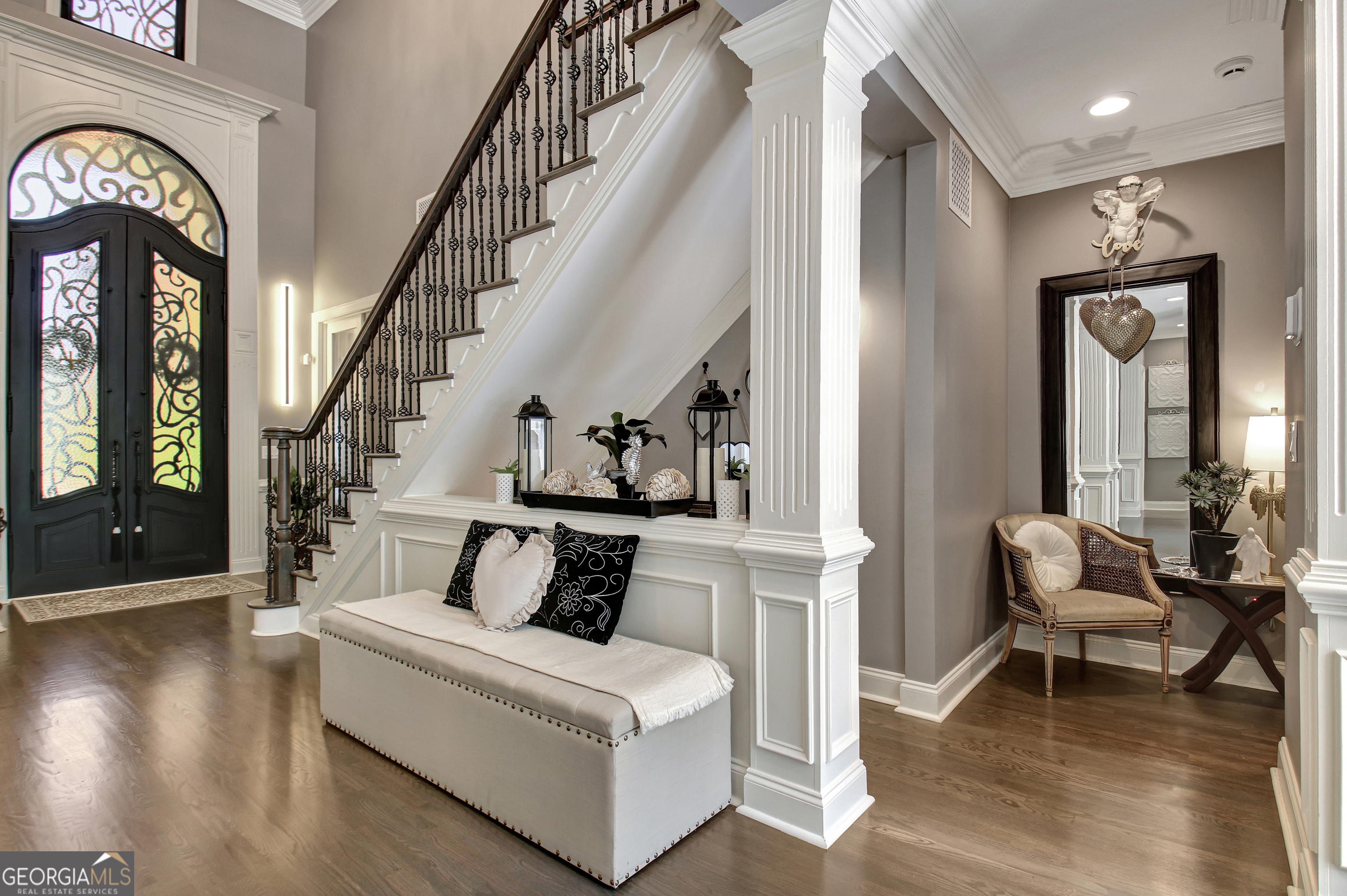 804 Ridgestone Court Peachtree City, GA 30269 - Photo 35 of 83 a view of entryway and hall with wooden floor