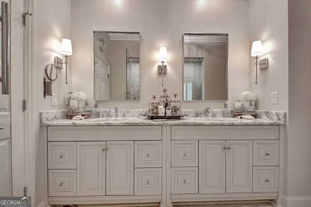 a view of a swimming pool with an outdoor space and seating area