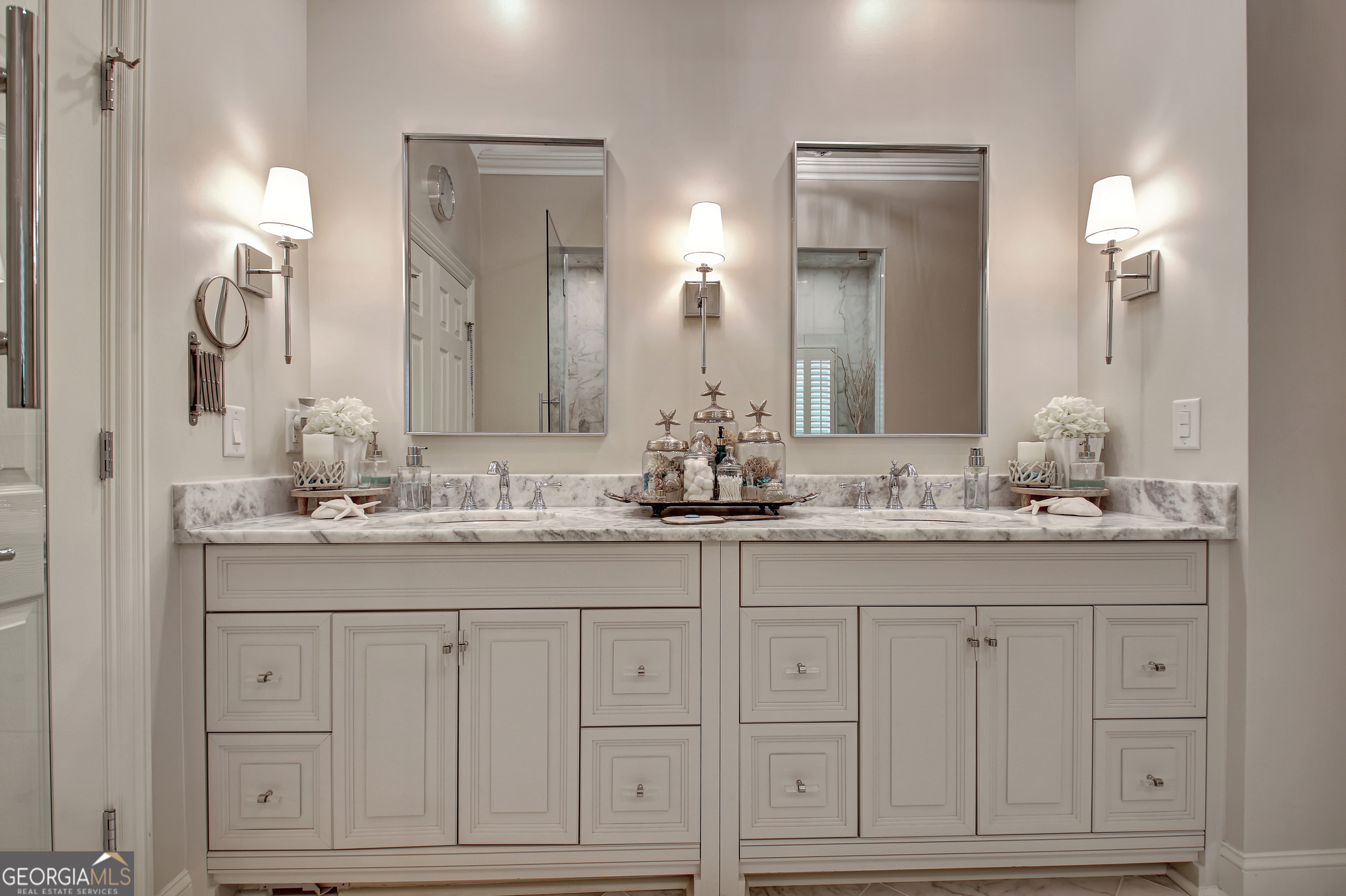 804 Ridgestone Court Peachtree City, GA 30269 - Photo 41 of 83 a bathroom with white cabinets and a sink