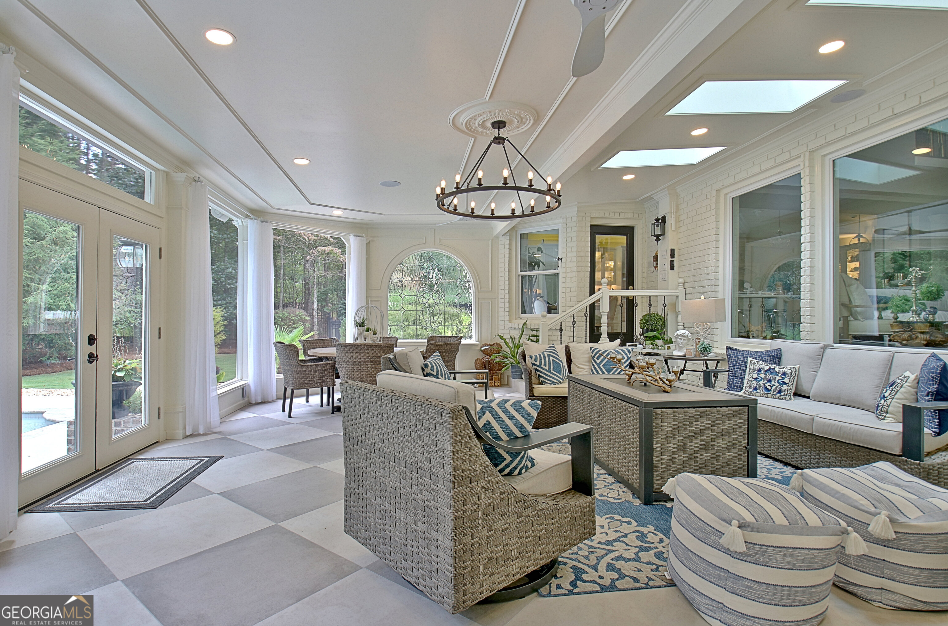 804 Ridgestone Court Peachtree City, GA 30269 - Photo 45 of 83 a living room with furniture and a large window