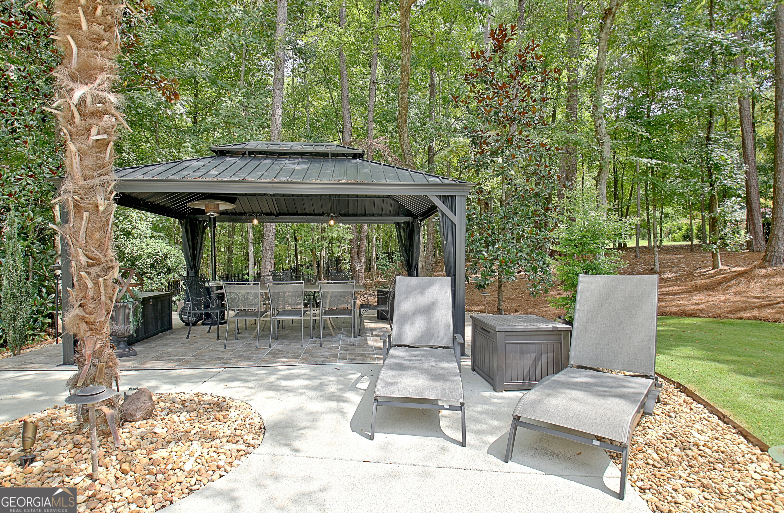 804 Ridgestone Court Peachtree City, GA 30269 - Photo 80 of 83 a view of backyard with outdoor seating and green space