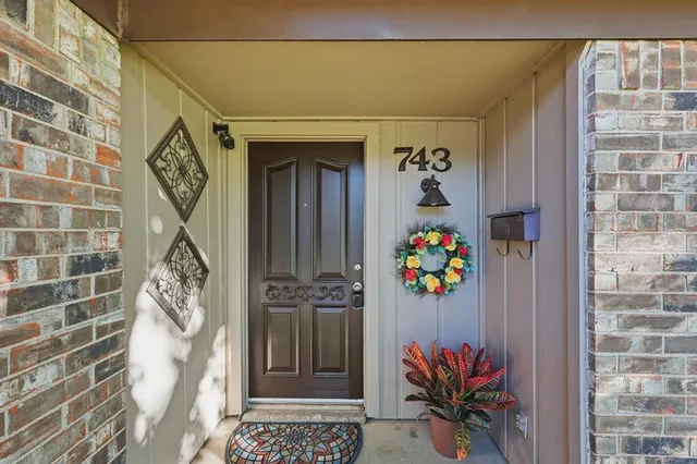 a front view of a house