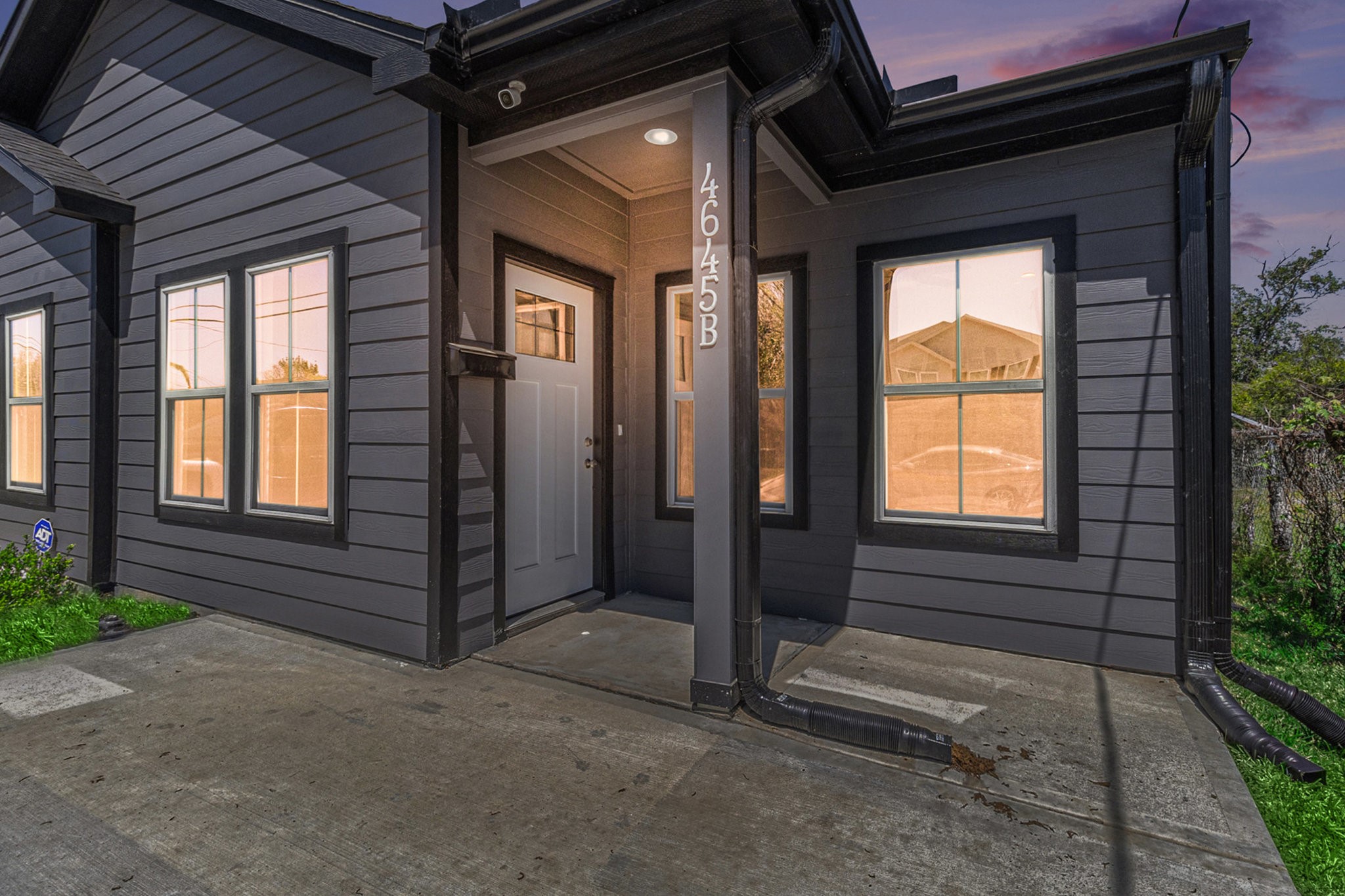 a view of front door of house