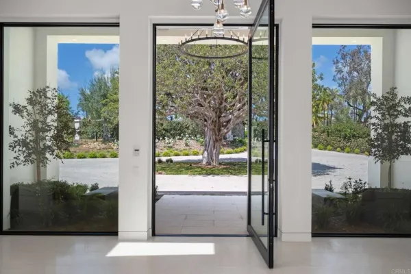 a view of front door