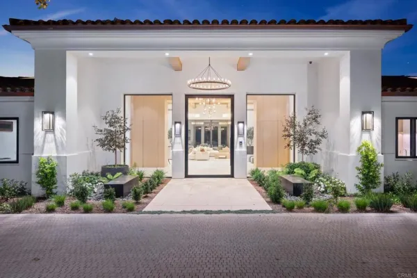 a front view of a house