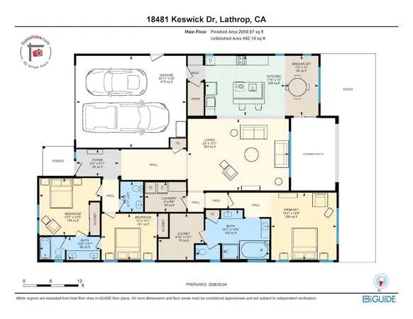 an aerial view of a swimming pool and outdoor seating