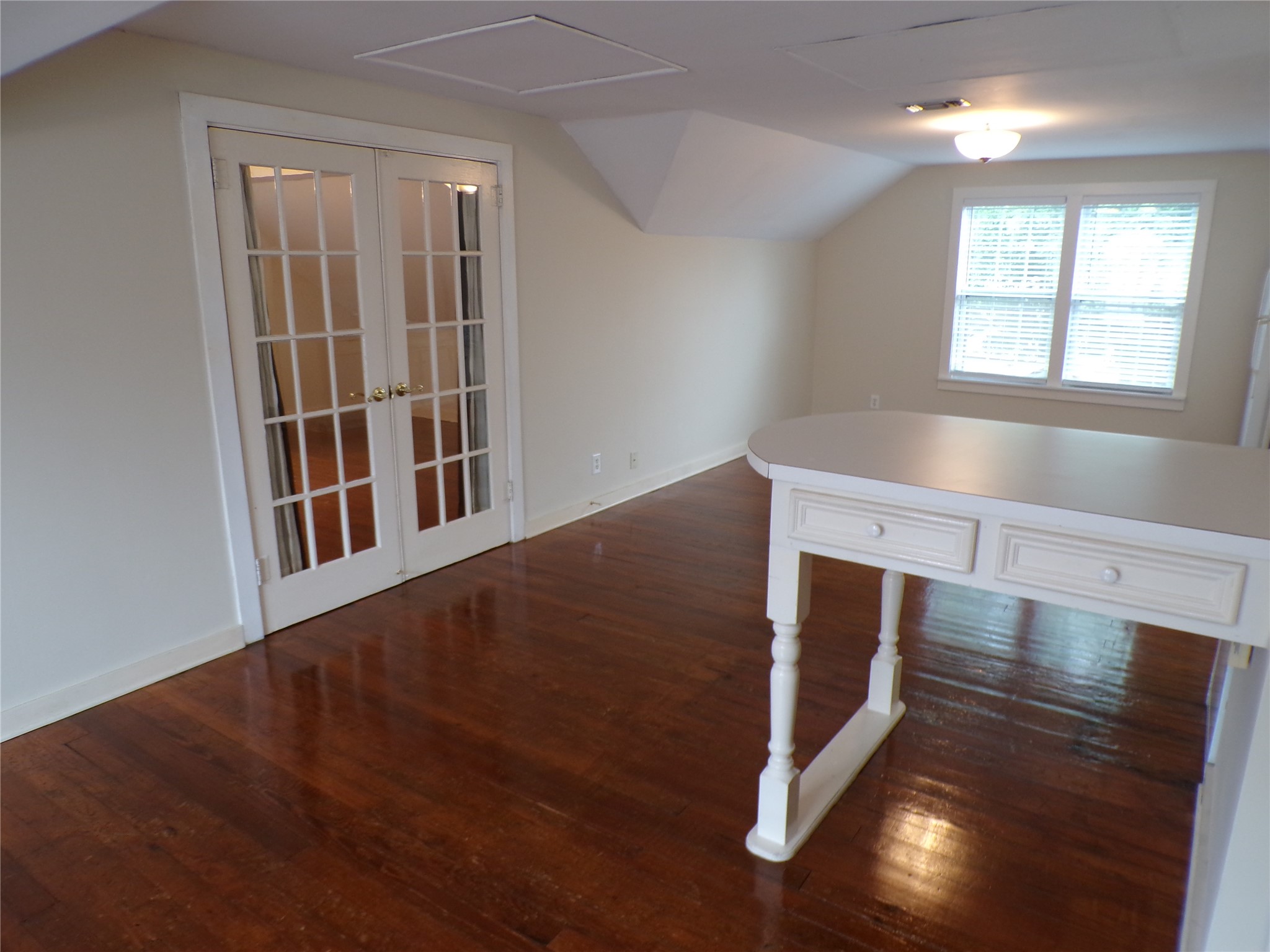 3416 Morrison Street, Unit 9 Houston, TX 77009 - Photo 1 of 38 Picture taken from the living room. French doors are for the bedroom.