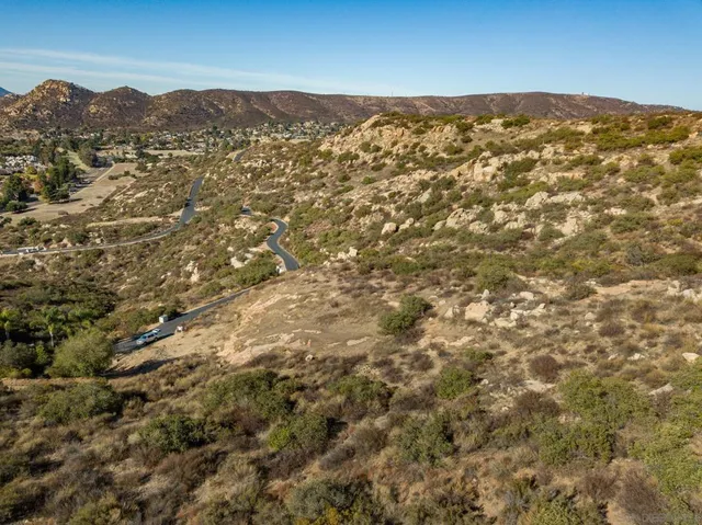 a view of city and mountain