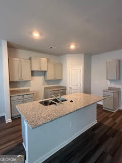 113 Brexley Drive Calhoun, GA 30701 - Photo 11 of 28 a kitchen with granite countertop a sink a stove and cabinets