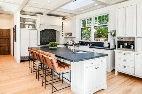 a outdoor space with lots of furniture and chandelier