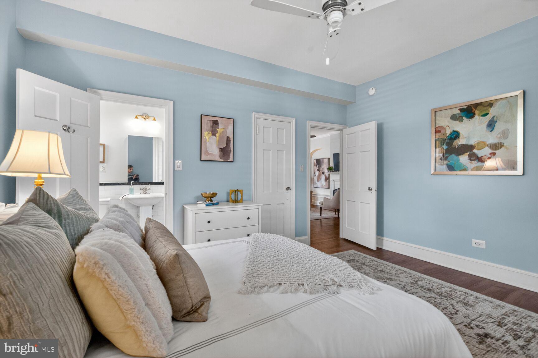 3020 Tilden Street Northwest, Unit 101 Washington, DC 20008 - Photo 13 of 21 Primary bedroom has en-suite bath and deep closet