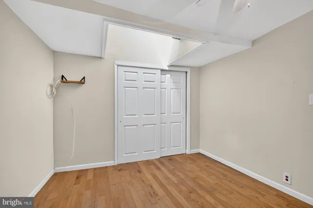 wooden floor in an empty room