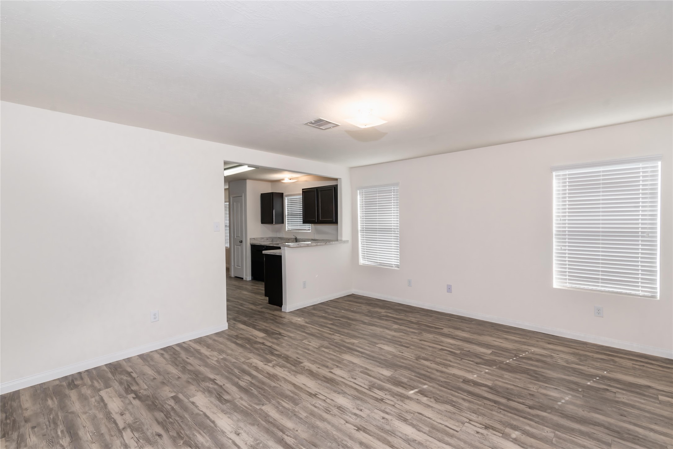 5312 Rio Ramos Street Rosharon, TX 77583 - Photo 6 of 11 a view of a kitchen with microwave and windows