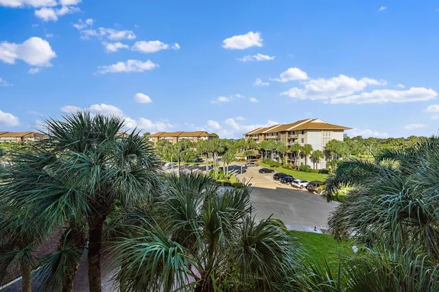 a view of city from a balcony
