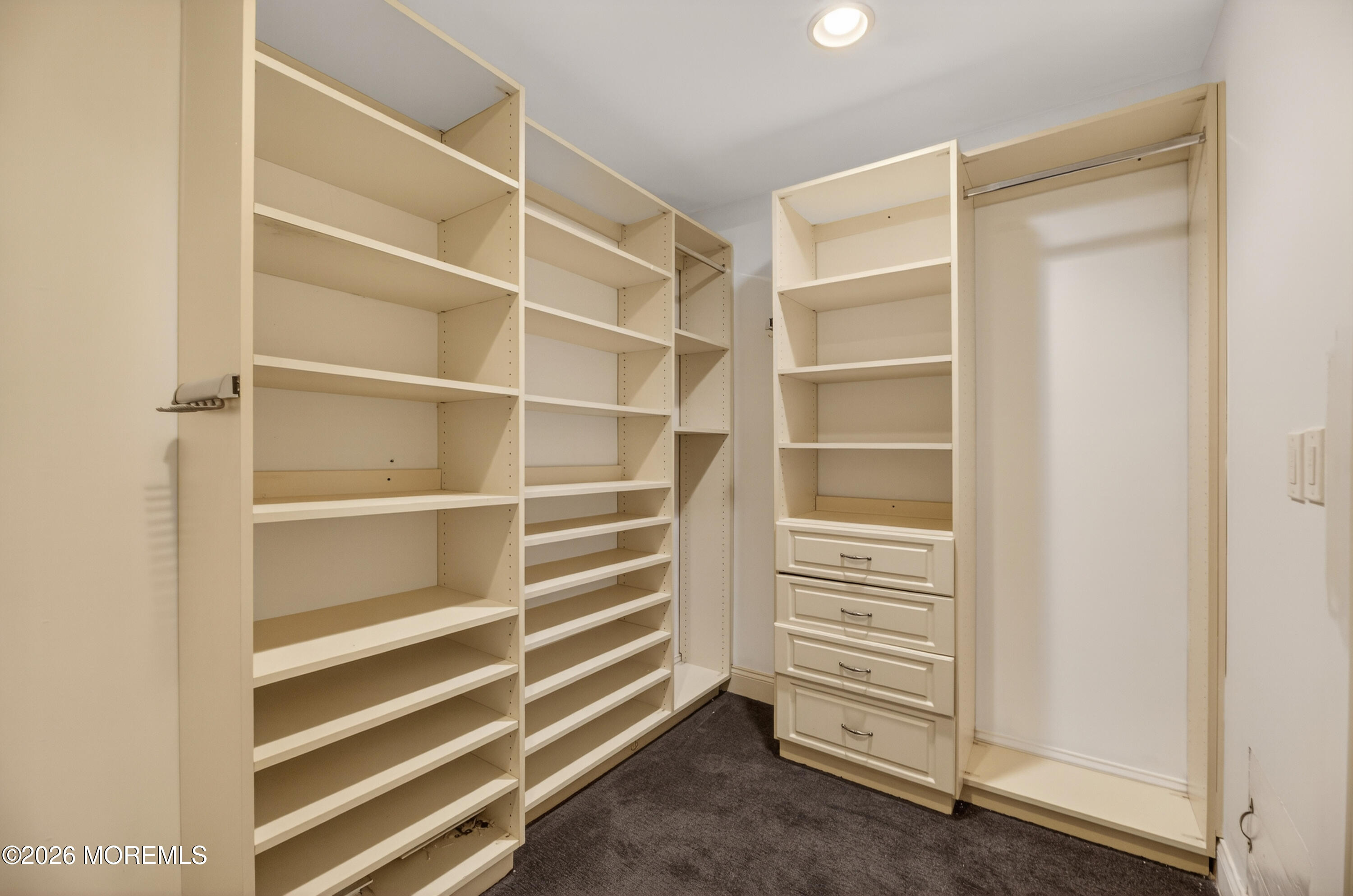 27 Carrs Tavern Road Millstone Township, NJ 08510 - Photo 34 of 78 a view of walk in closet with empty racks