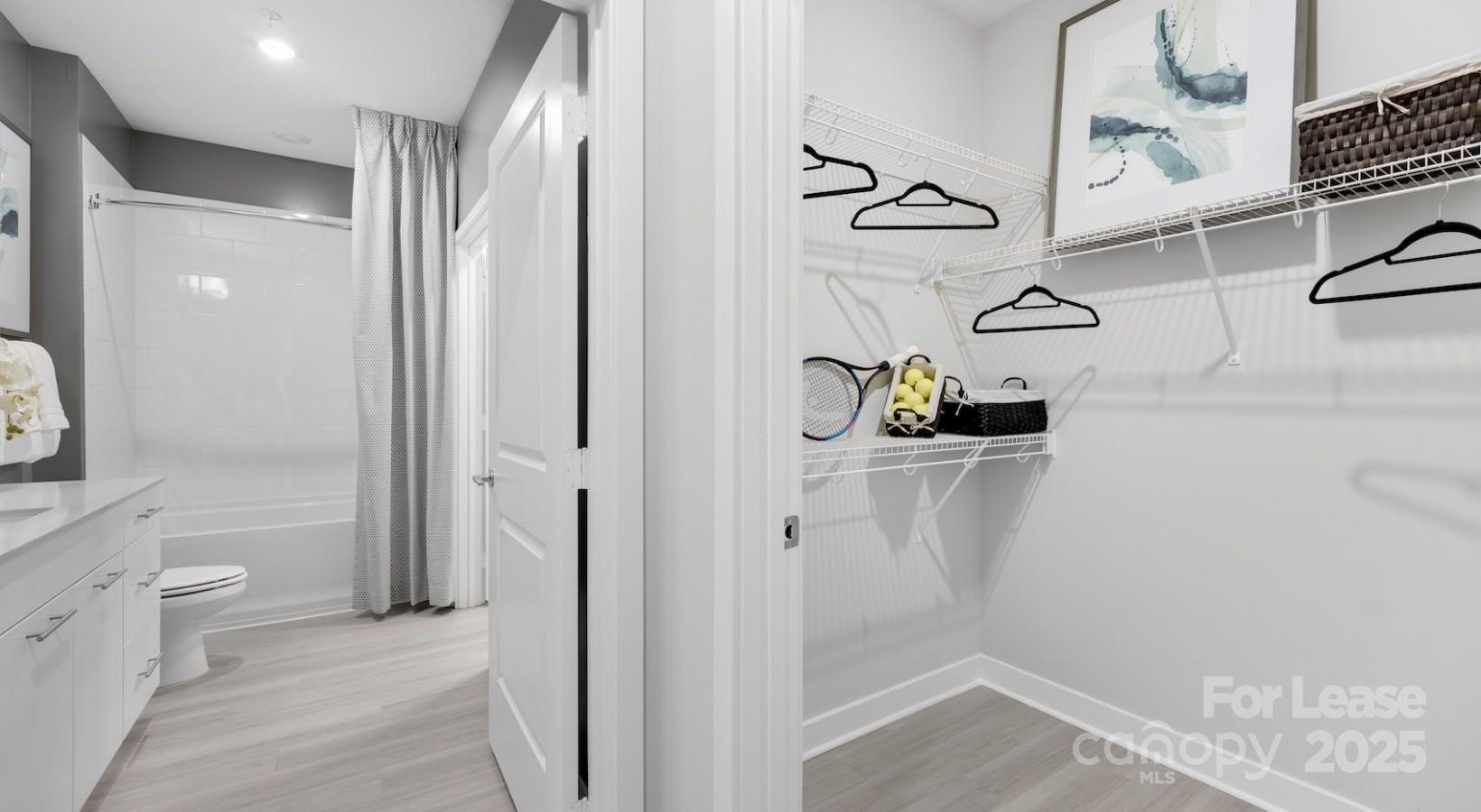 4010 Waiting Street, Unit B1 Matthews, NC 28105 - Photo 23 of 38 a bathroom with a shower and a toilet