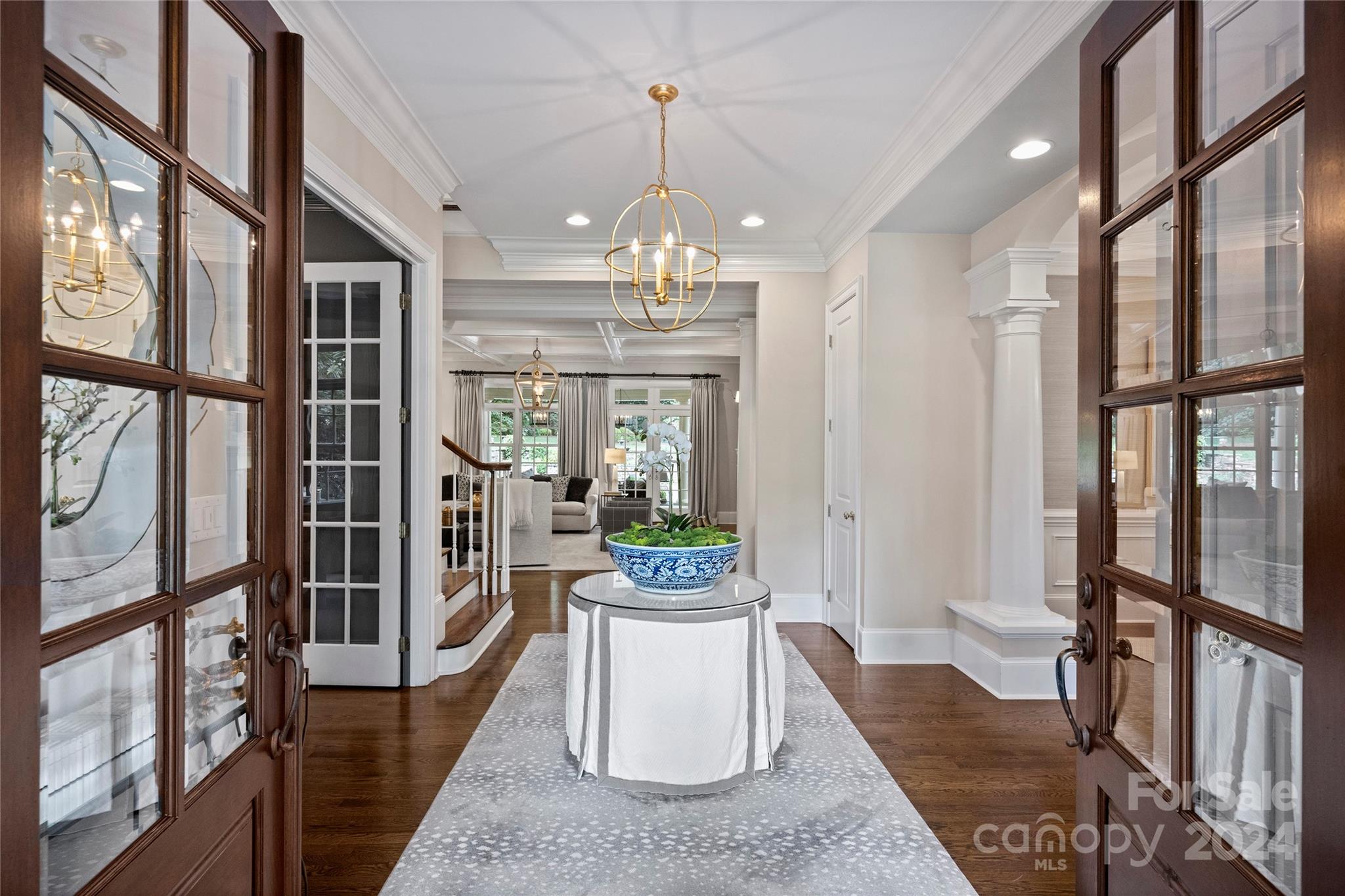 1526 Coventry Road Charlotte, NC 28211 - Photo 3 of 48 a view of a dining room with furniture window and wooden floor