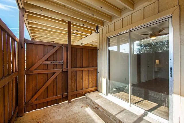 a view of an entrance to house