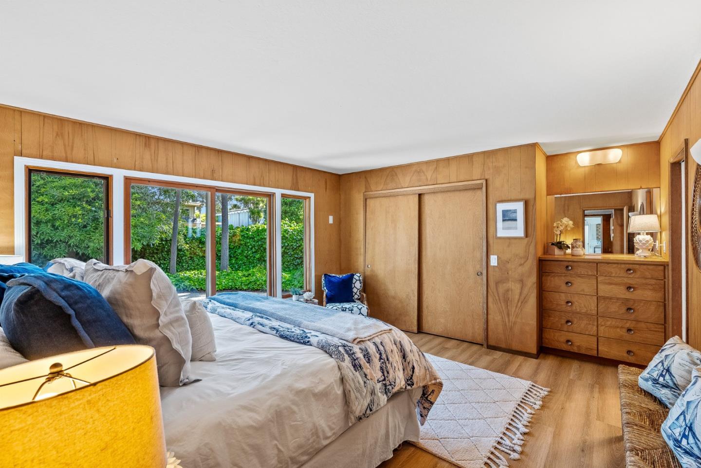 701 Seacliff Drive Aptos, CA 95003 - Photo 38 of 76 a bed room with a bed and a large window