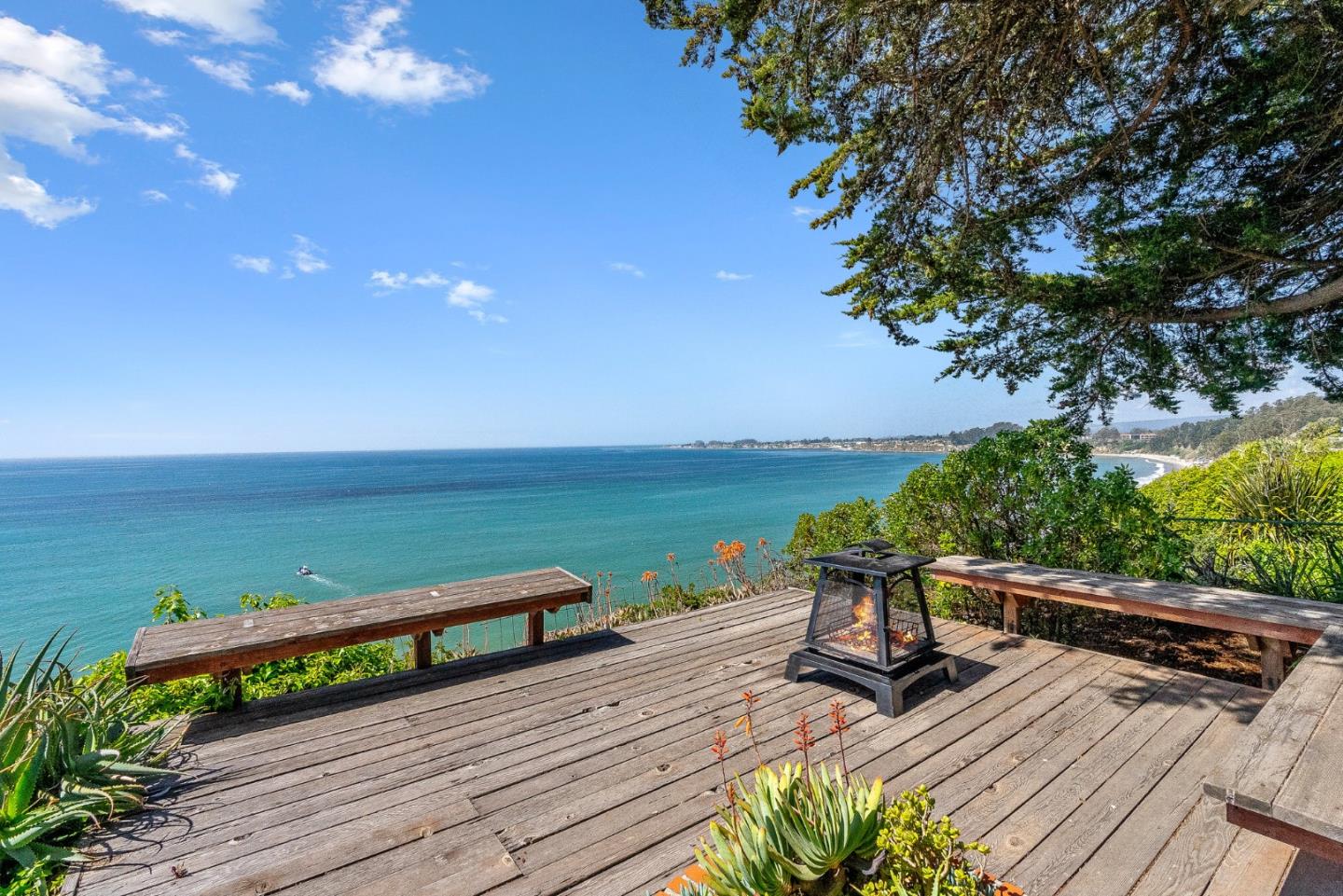 701 Seacliff Drive Aptos, CA 95003 - Photo 43 of 76 a view of a terrace with wooden floor and outdoor space