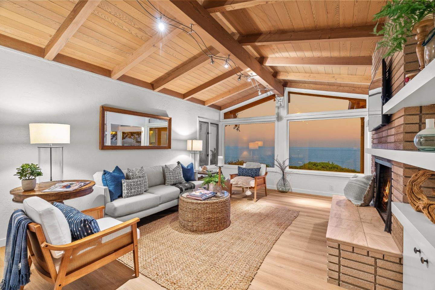 701 Seacliff Drive Aptos, CA 95003 - Photo 55 of 76 a living room with furniture and a flat screen tv