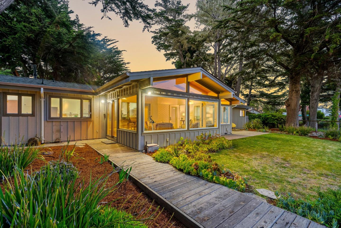 701 Seacliff Drive Aptos, CA 95003 - Photo 57 of 76 a view of a house with backyard and sitting area