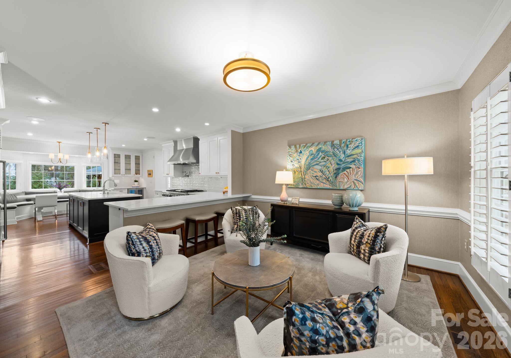 3800 River Ridge Road Charlotte, NC 28226 - Photo 16 of 48 a living room with furniture and a table