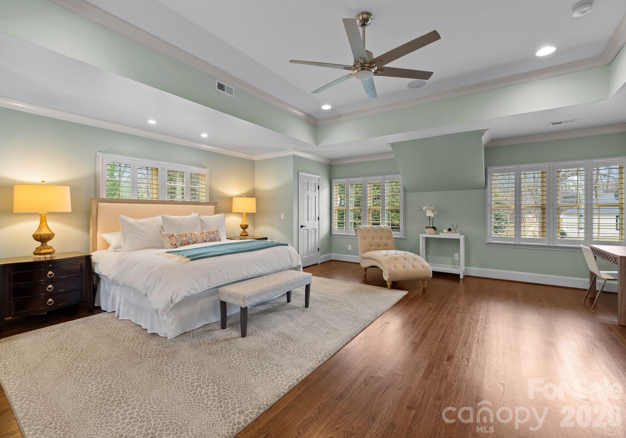 3800 River Ridge Road Charlotte, NC 28226 - Photo 27 of 48 a spacious bedroom with a bed couch and window