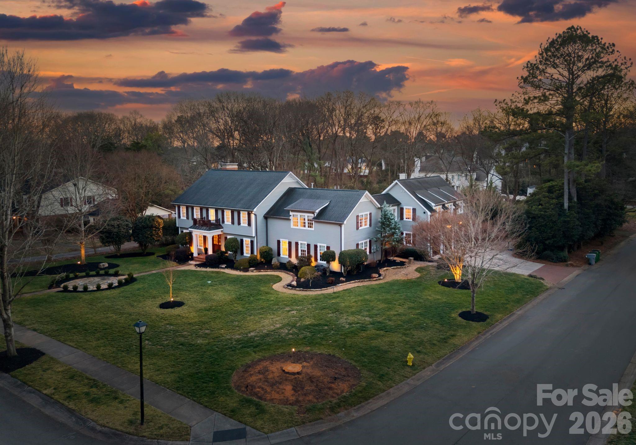 3800 River Ridge Road Charlotte, NC 28226 - Photo 3 of 48 a aerial view of a house with garden
