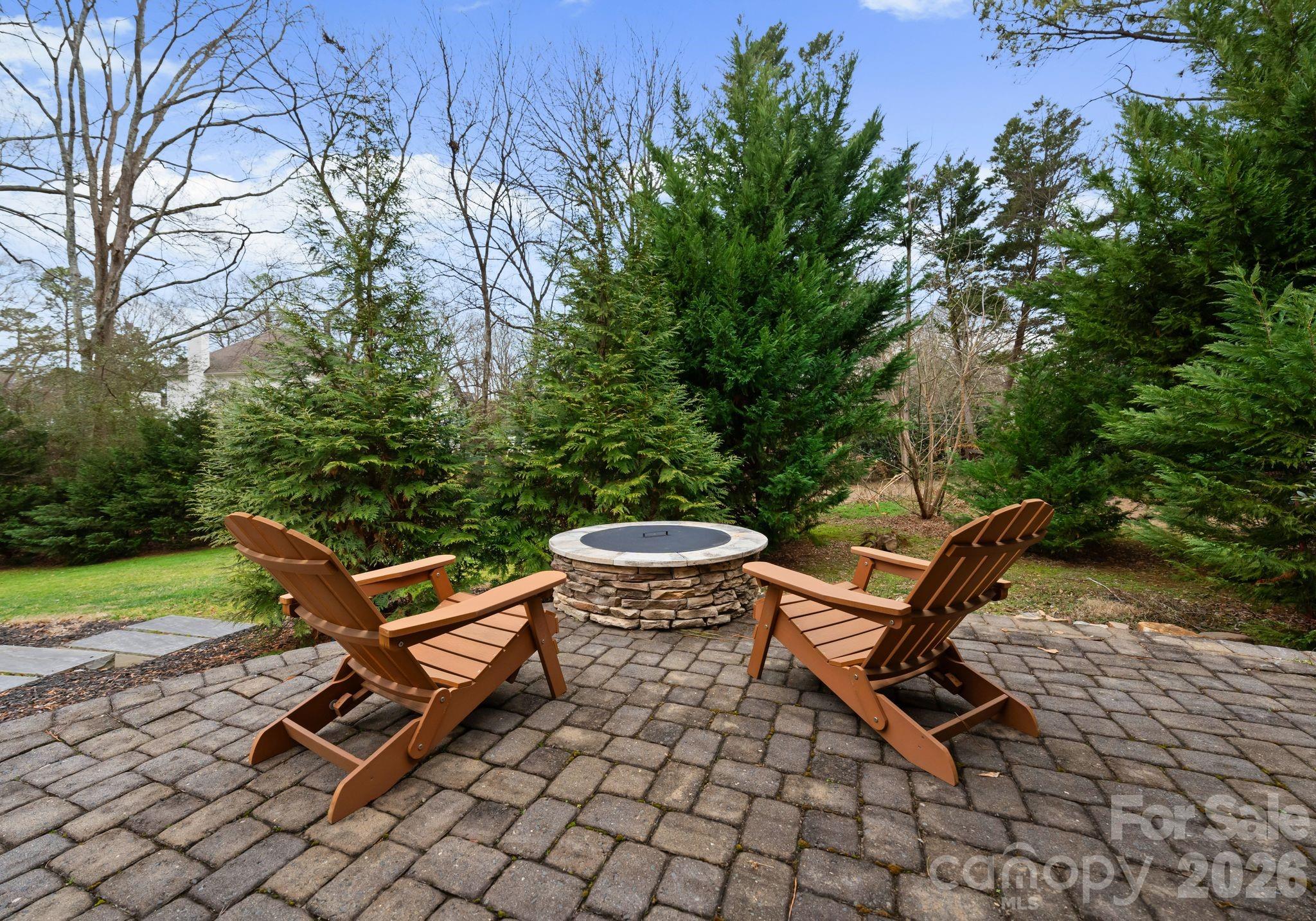 3800 River Ridge Road Charlotte, NC 28226 - Photo 45 of 48 a view of a backyard with sitting area