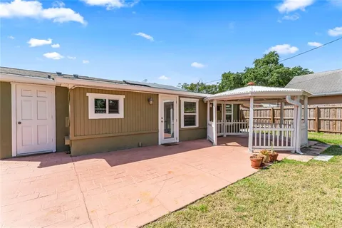 a view of a house with a outdoor space