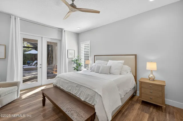 a outdoor space with the couches and dining table