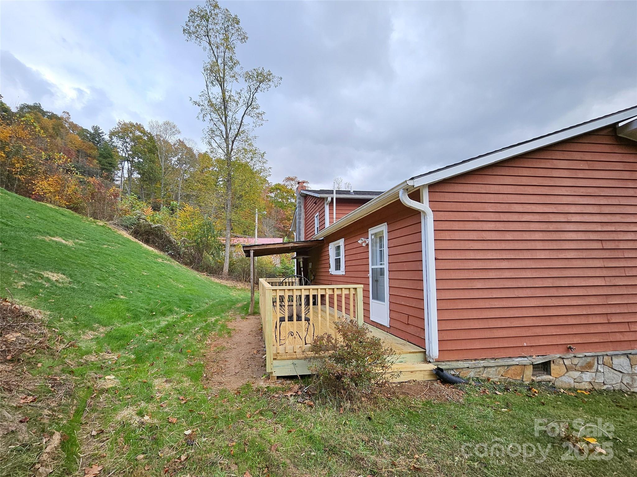 1227 Georges Fork Road Burnsville, NC 28714 - Photo 31 of 36 a view of a house with a yard