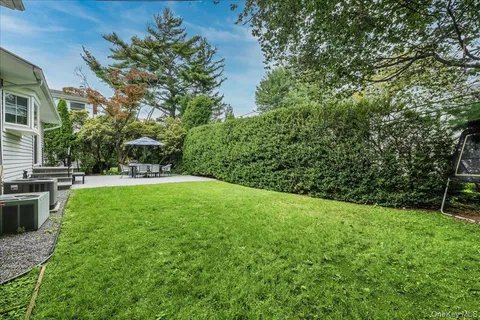 a view of yard with green space