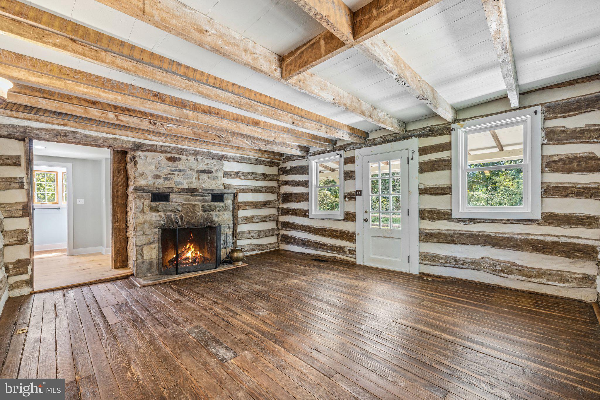 37028 Gaver Mill Road Purcellville, VA 20132 - Photo 20 of 79 Stunning 1893 Original Living Room with Stone FP