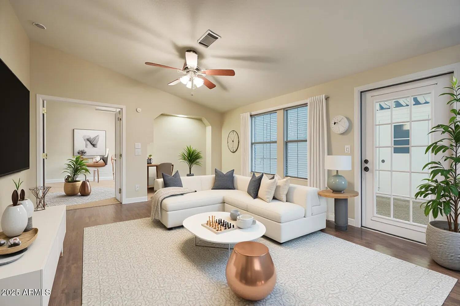 2550 South Ellsworth Road, Unit 277 Mesa, AZ 85209 - Photo 11 of 21 a living room with furniture and a large window