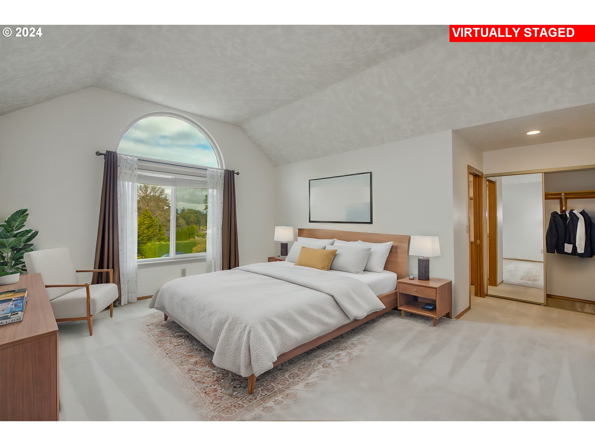 612 Southeast Lovrien Place Gresham, OR 97080 - Photo 17 of 48 a bedroom with a bed and wooden floor