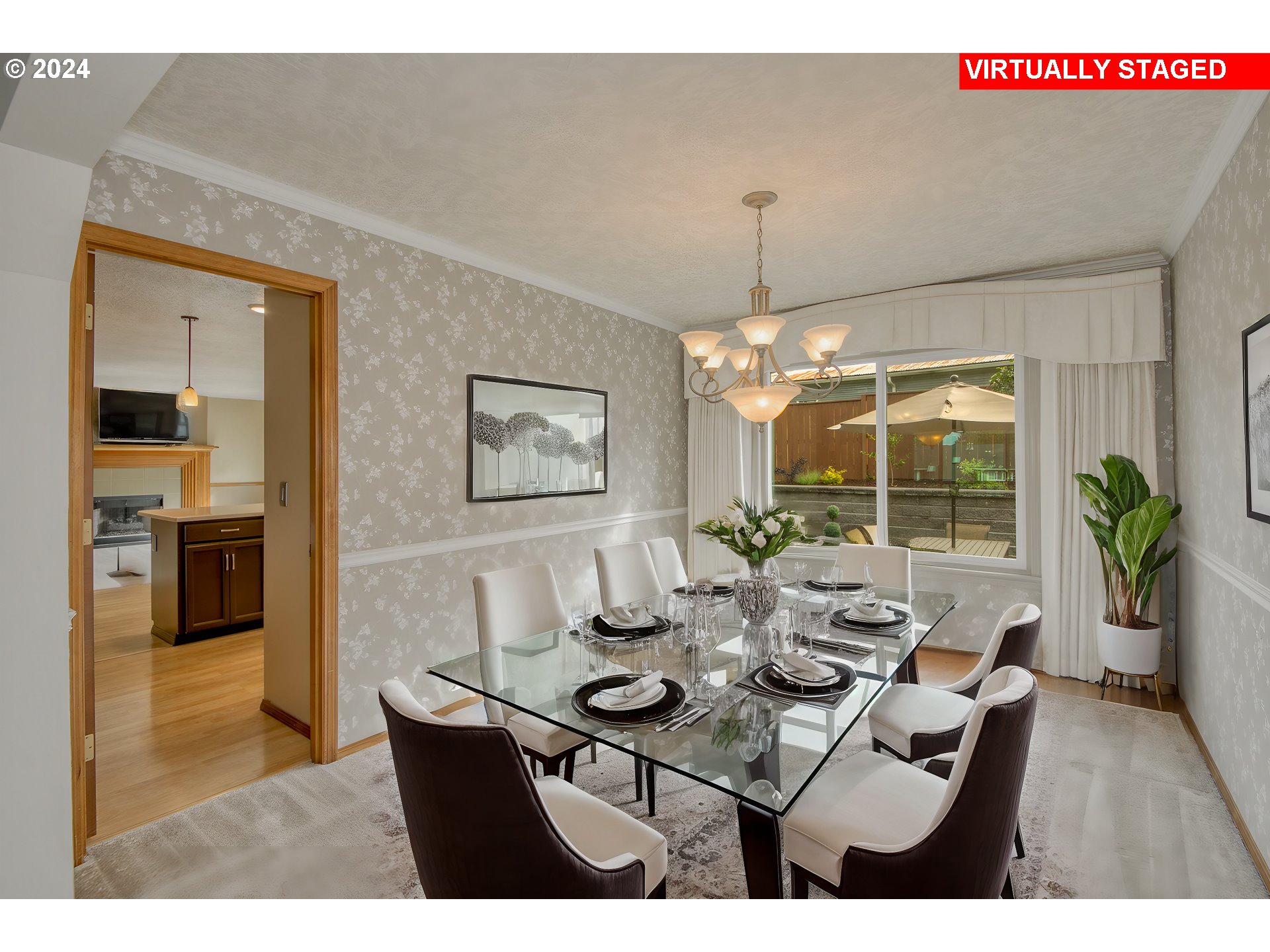 612 Southeast Lovrien Place Gresham, OR 97080 - Photo 6 of 48 a view of a dining room with furniture window and outside view