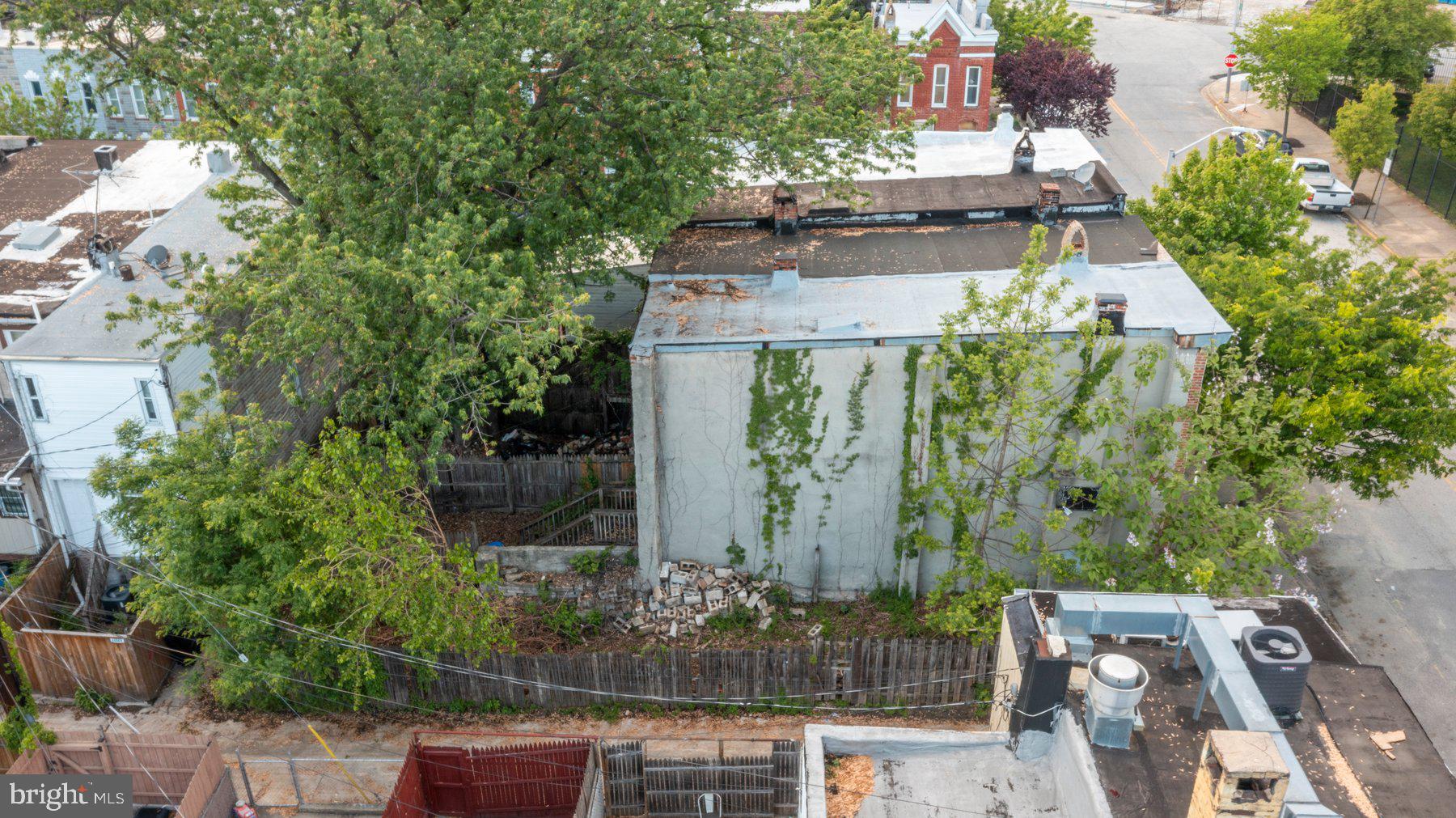 1301 West Cross Street Baltimore, MD 21223 - Photo 5 of 7 an aerial view of a house with an outdoor space