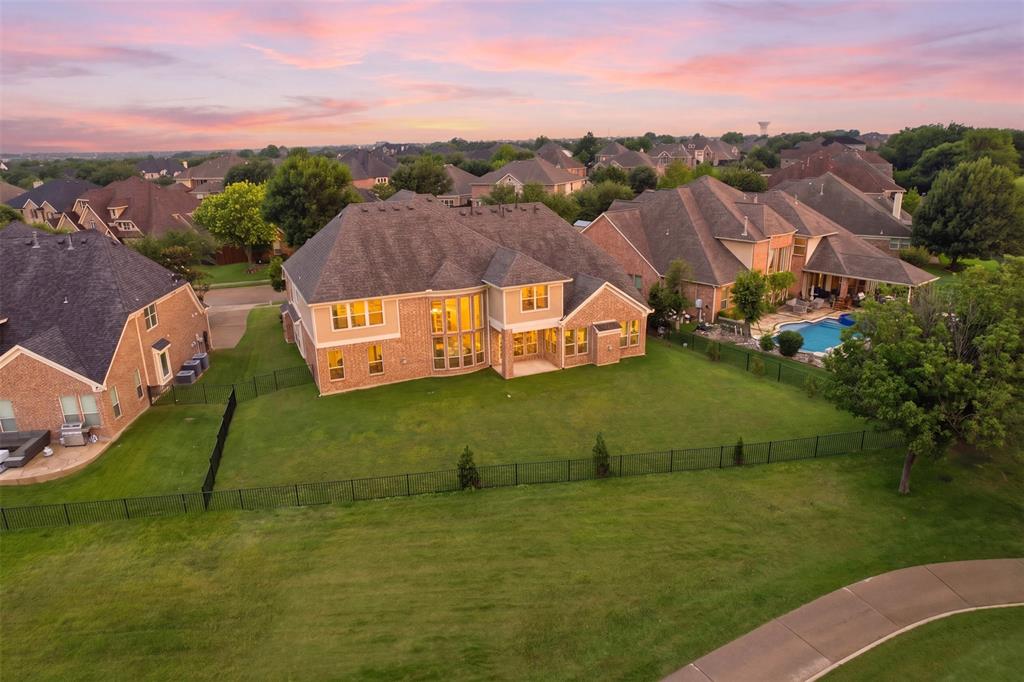 2841 Meadow Ridge Drive Prosper, TX 75078 - Photo 37 of 40 an aerial view of residential houses with outdoor space