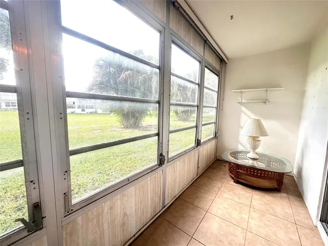 a view of a yard with an outdoor space