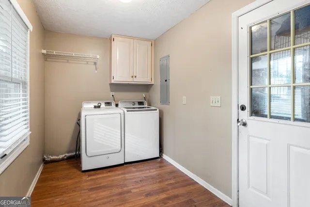 a room with storage and utility