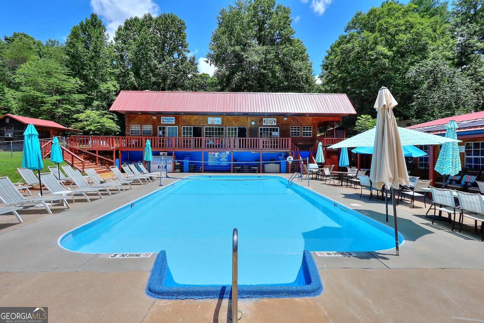 a view of a house with swimming pool