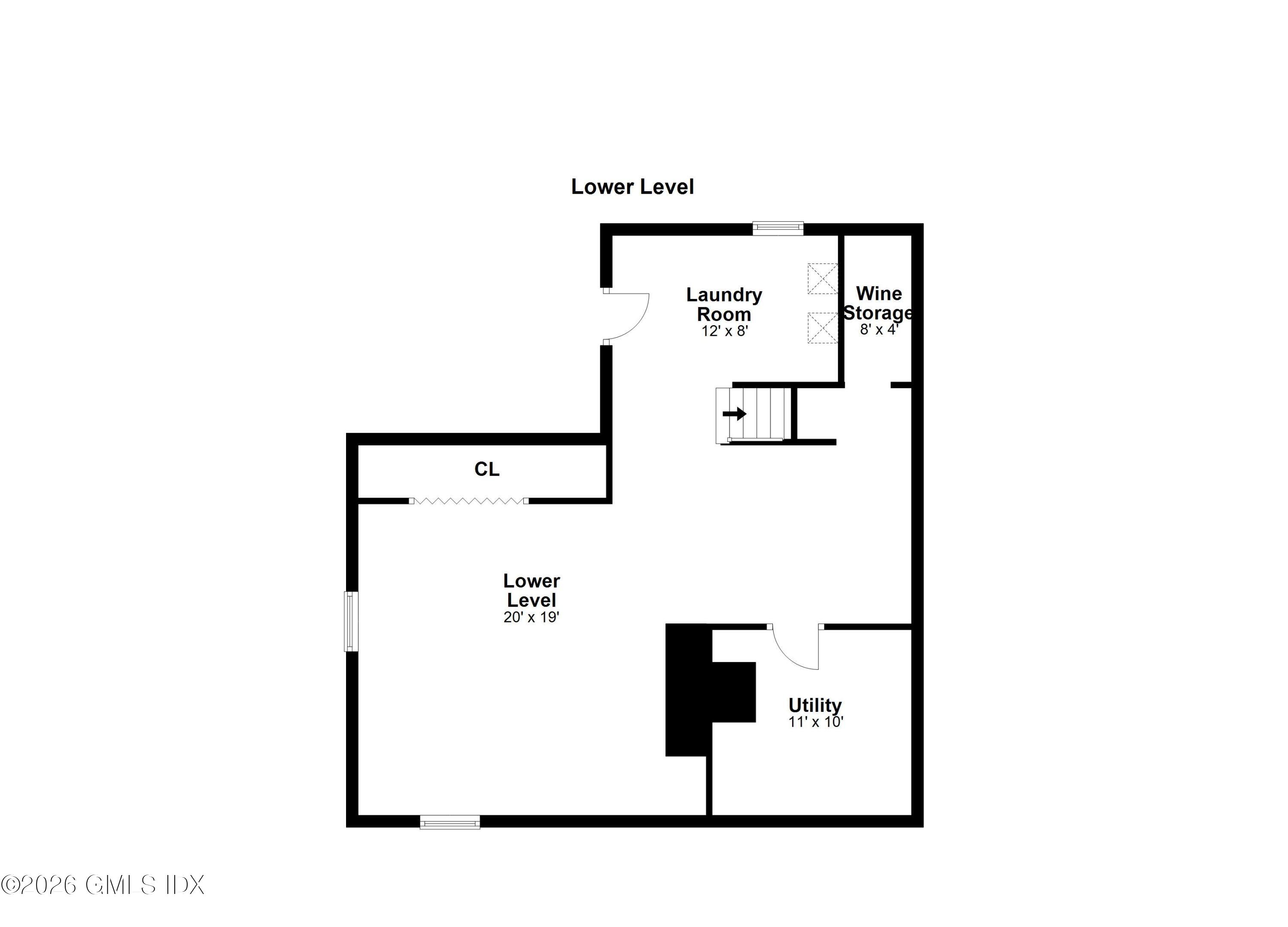 9 Valleywood Road Cos Cob, CT 06807 - Photo 26 of 27 Lower Level Floor Plan